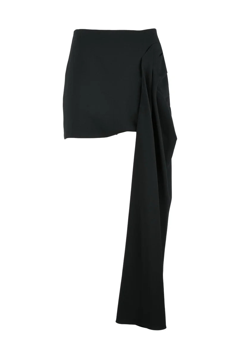 Eleh Mini Gonna Drappeggiata - Nero