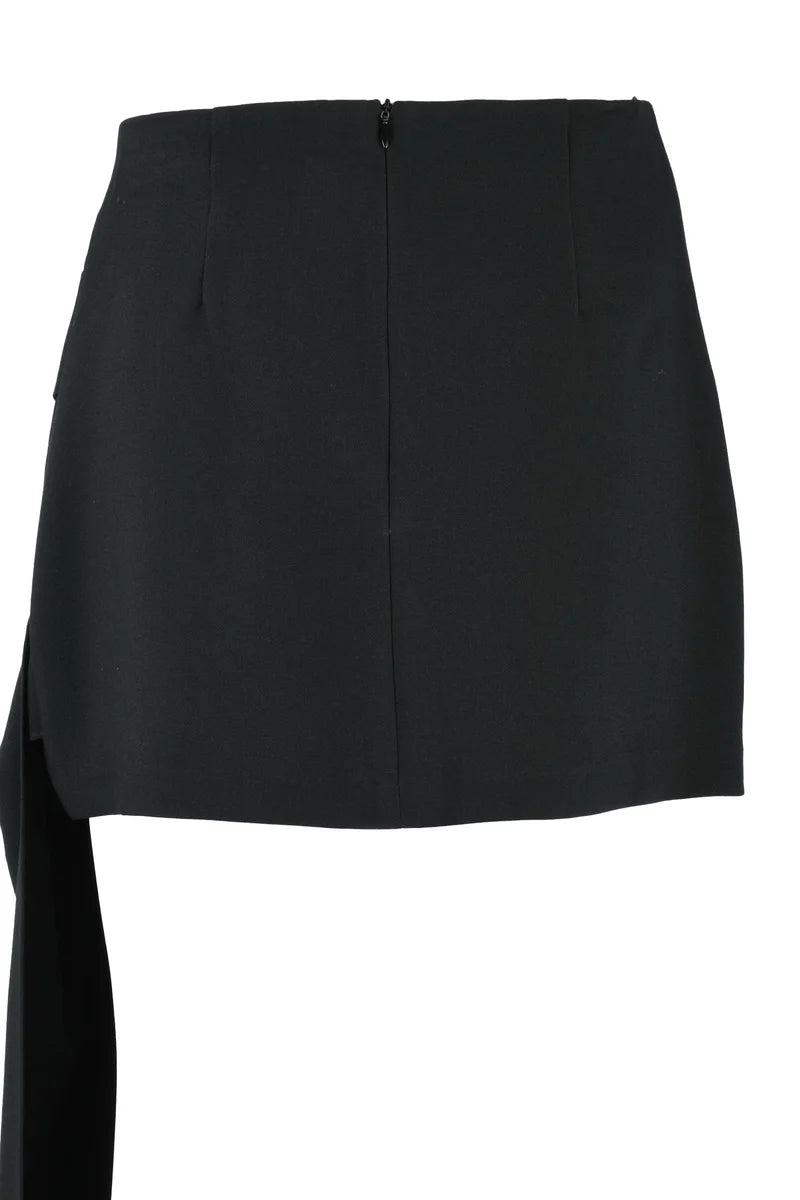 Eleh Mini Gonna Drappeggiata - Nero