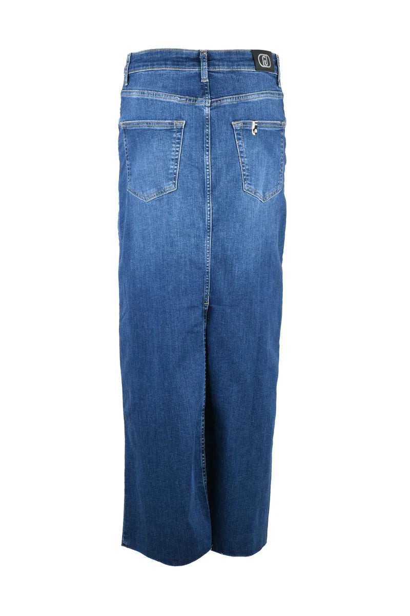 Liu Jo Gonna Lunga in Denim - Blu