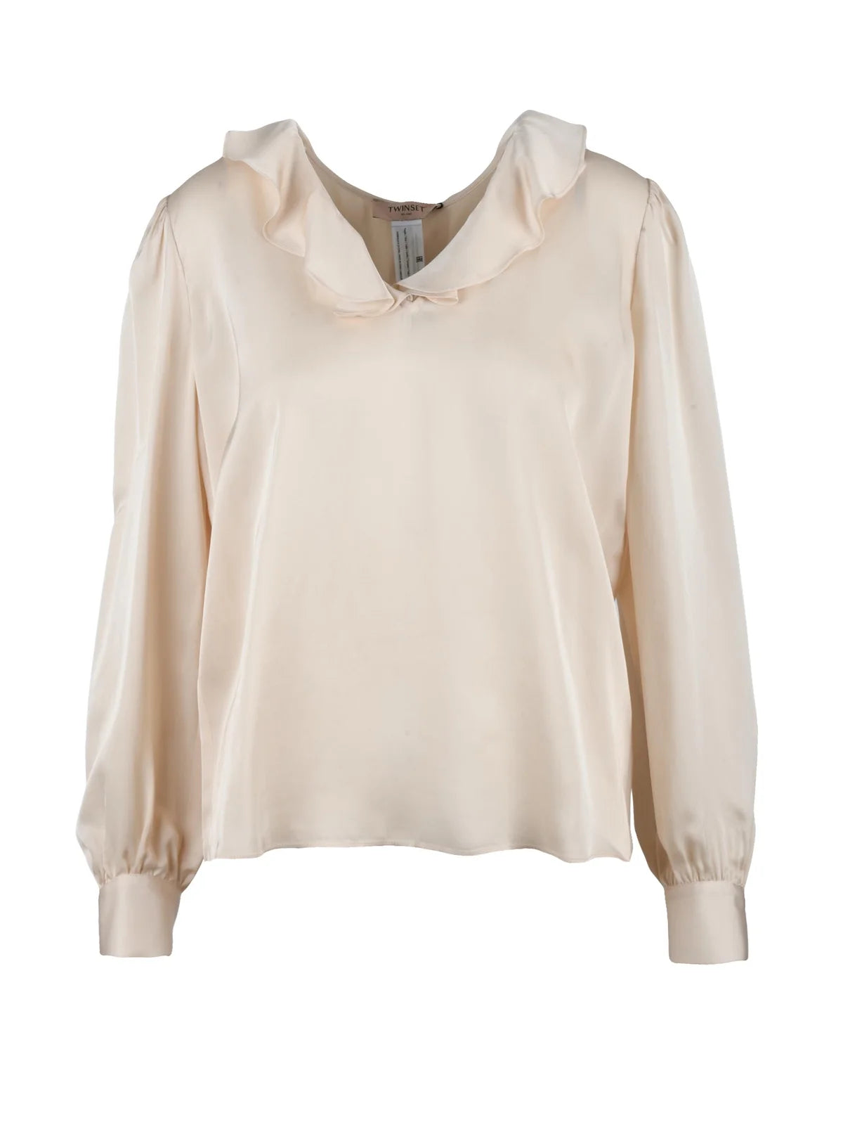 Twinset Blusa in Acetato e Viscosa - Beige