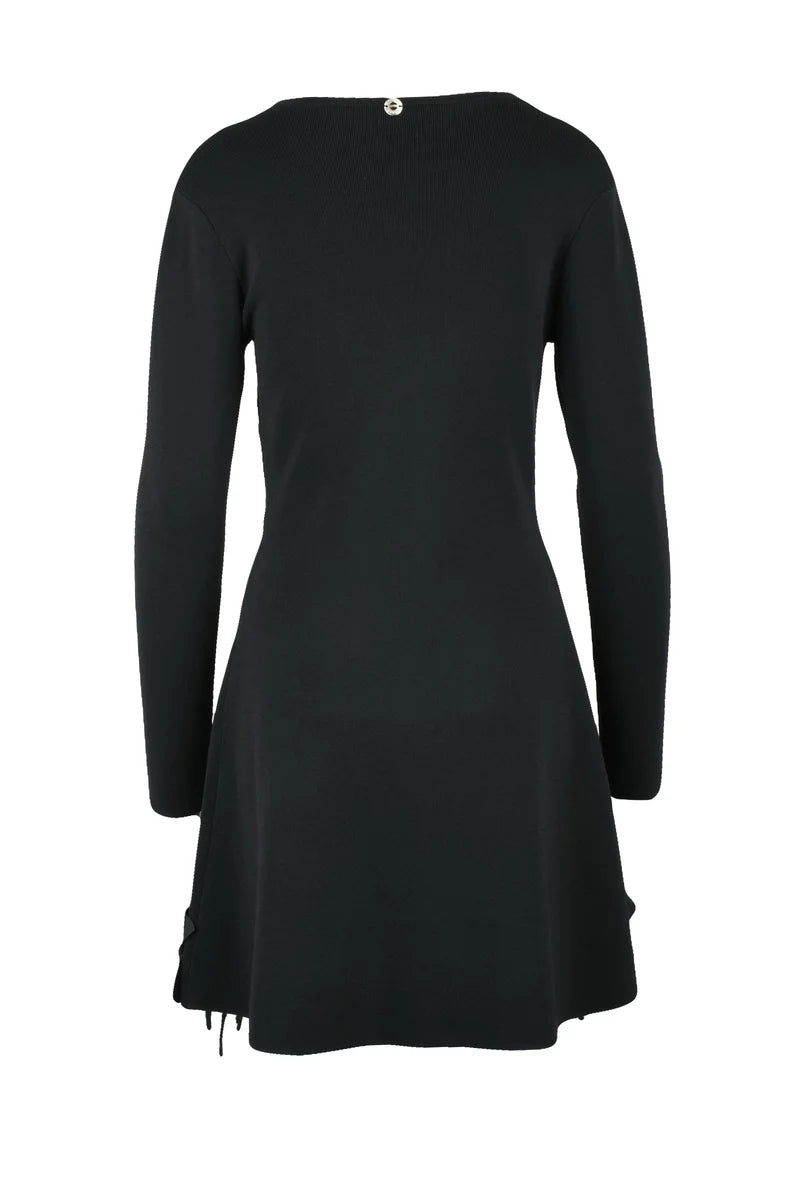 Twinset Actitude Abito Maglia Svasato - Nero
