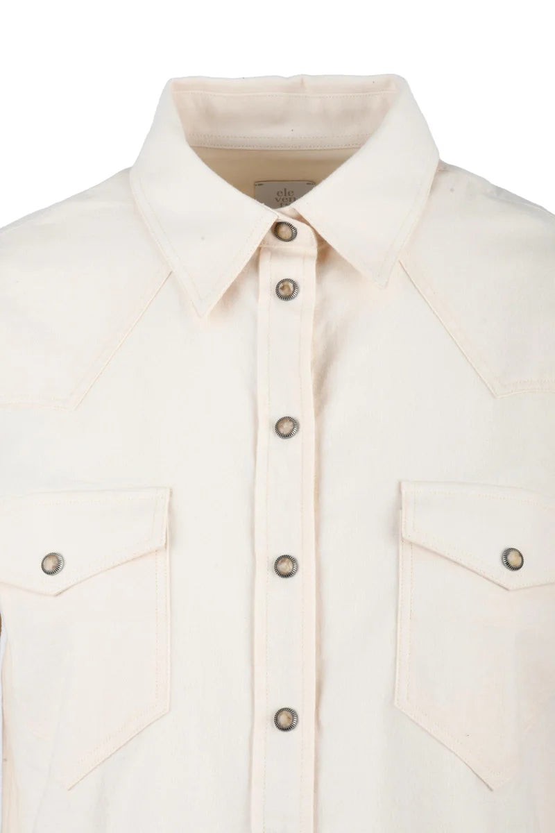 Eleventy Camicia Cotone - Bianco