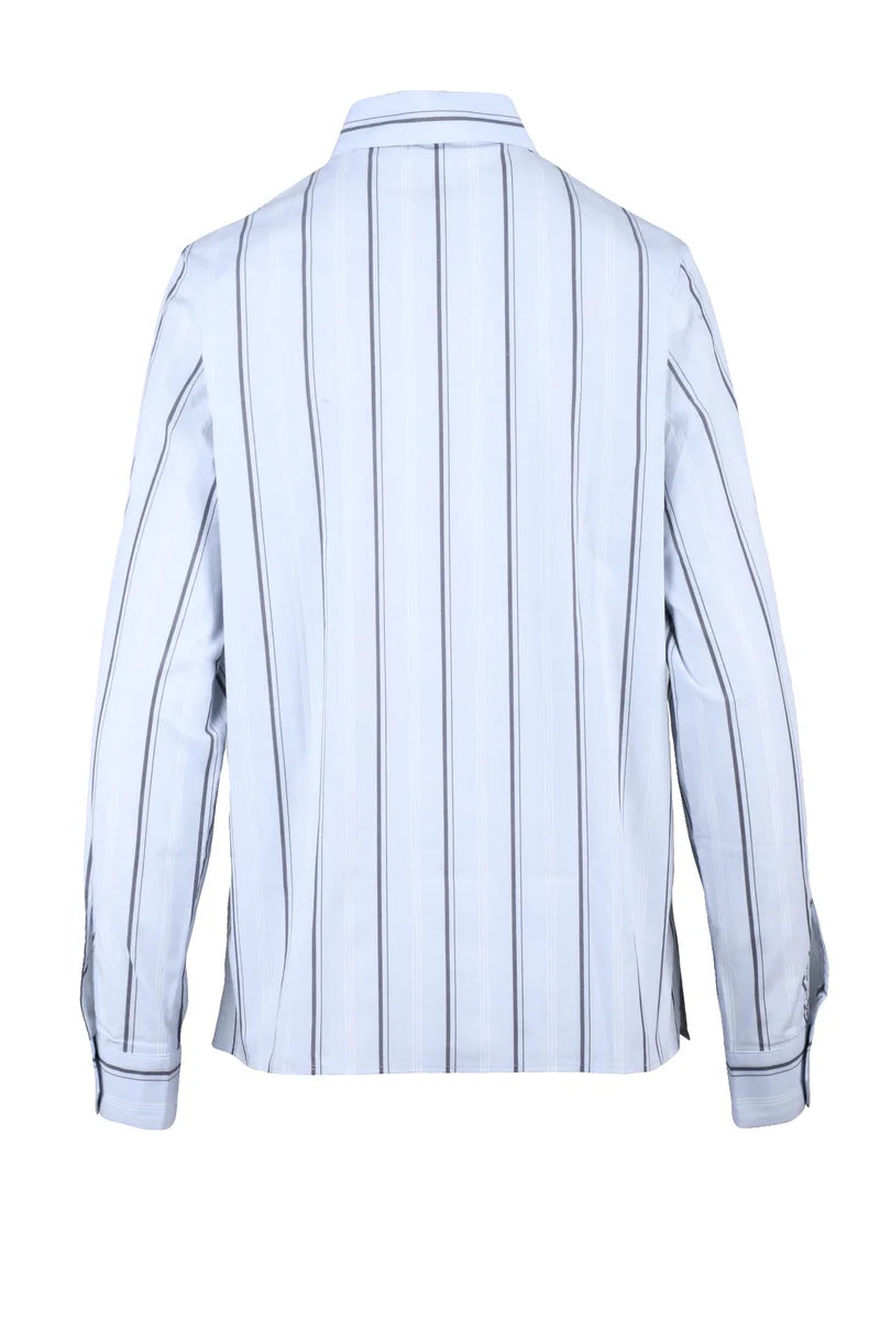 Eleventy Sky Blue/White Shirt - Sky Blue/White