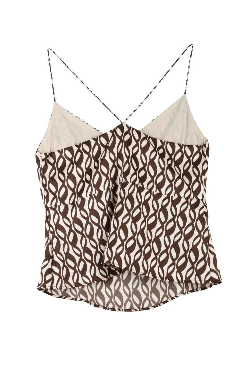 Liu Jo Camicia in Poliestere - Beige/Marrone