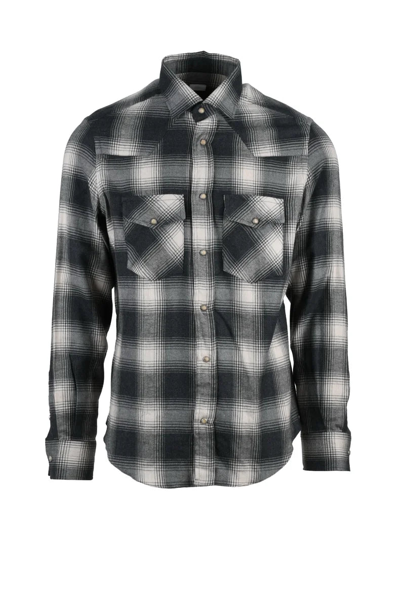 Eleventy Cotton Lyocell Shirt - Grey