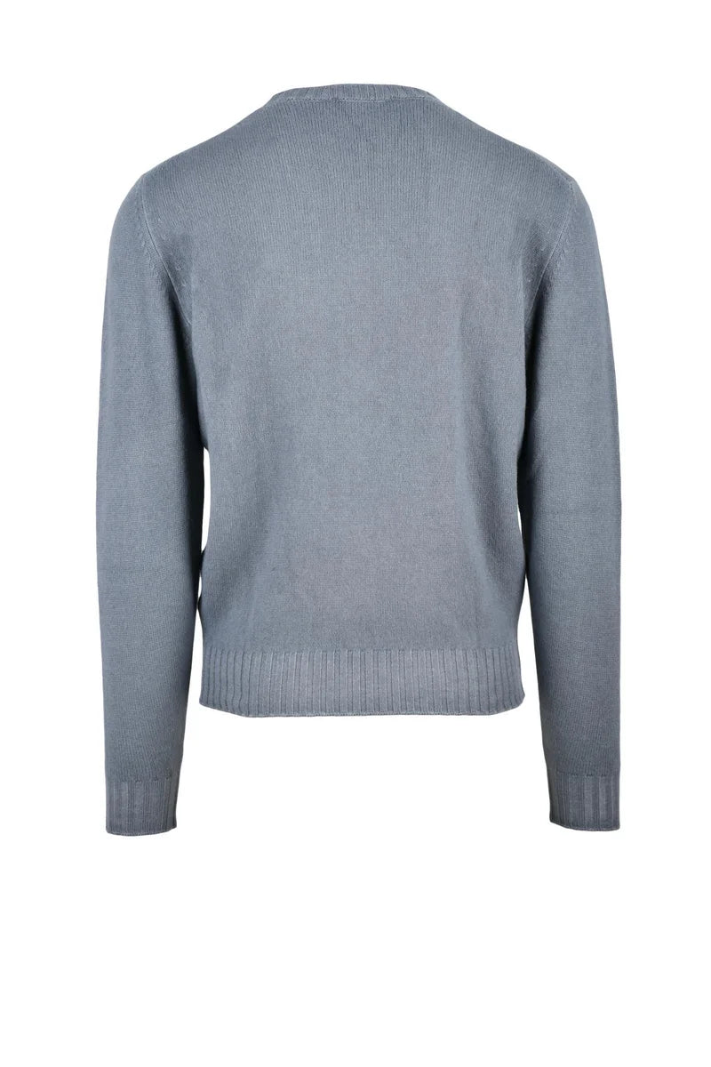 Filippo De Laurentiis Pullover Girocollo Lana Vergine Cashmere - Grigio