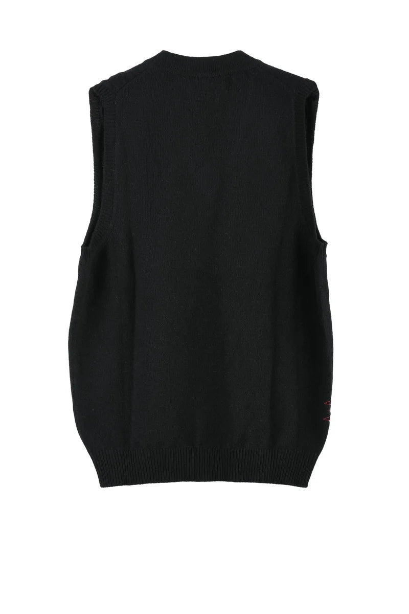 Amaranth V-Neck Jumper - Black