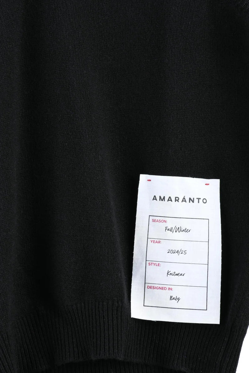 Amaranth V-Neck Jumper - Black