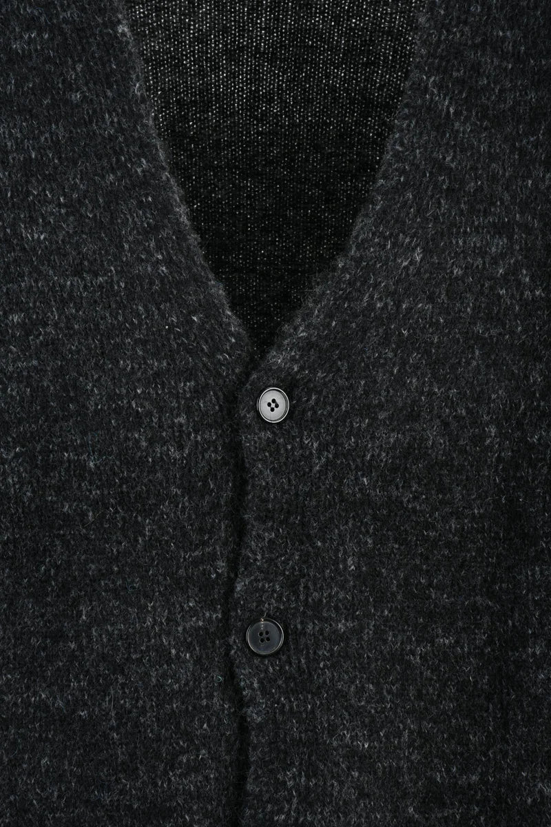 Become Cardigan Bottoni Nero/Grigio