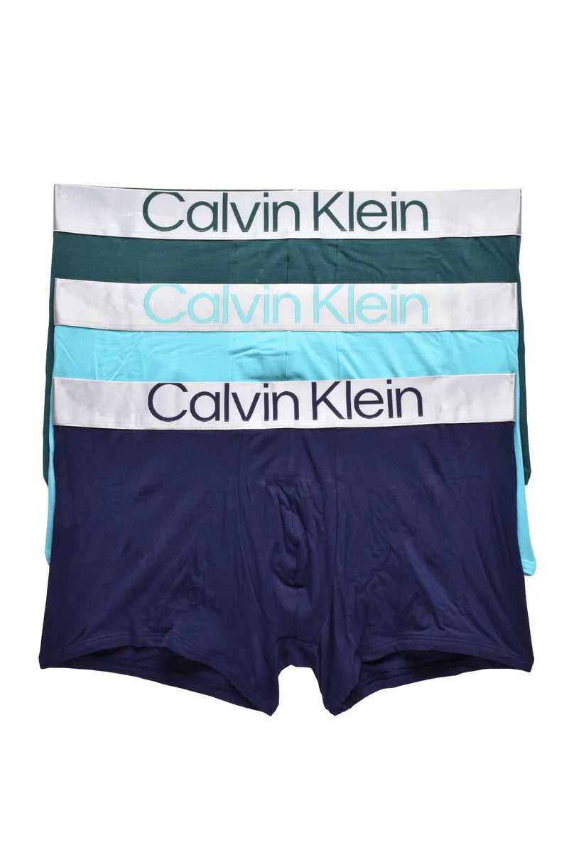 Calvin Klein Set Boxer 3 Pz - Verde/Blu