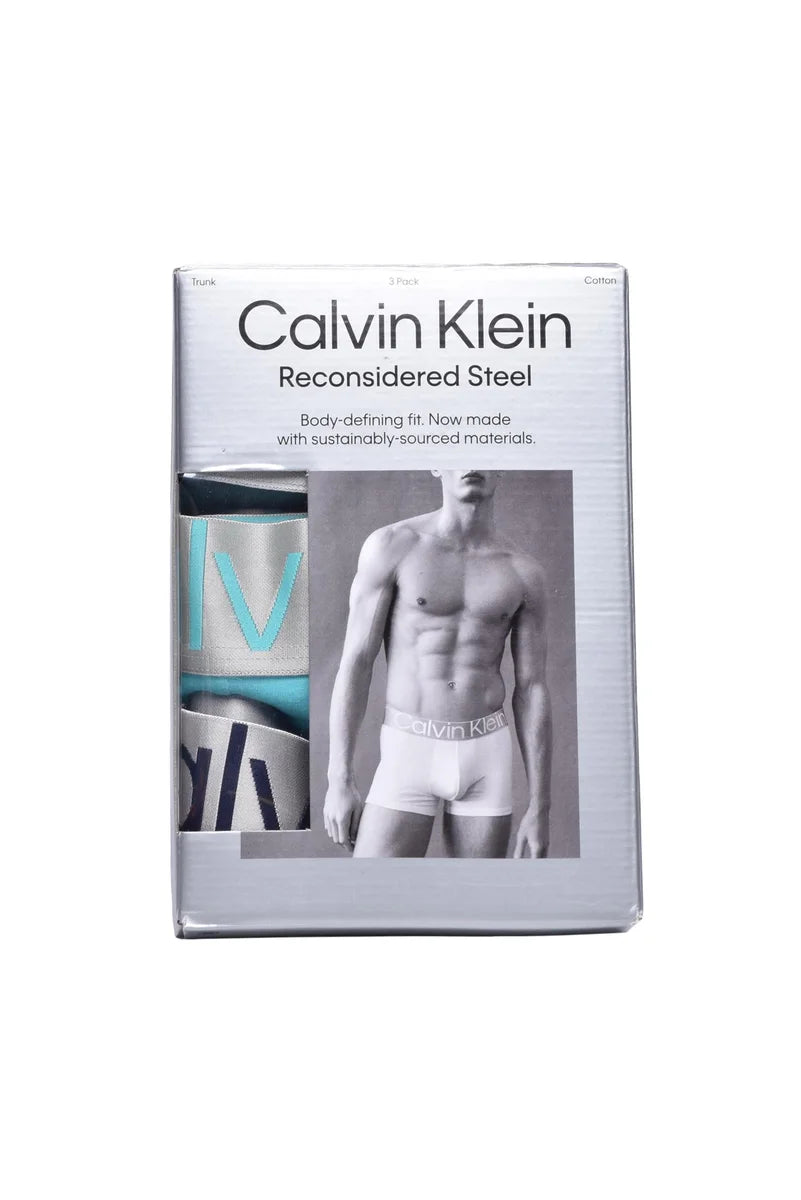 Calvin Klein Set Boxer 3 Pz - Verde/Blu