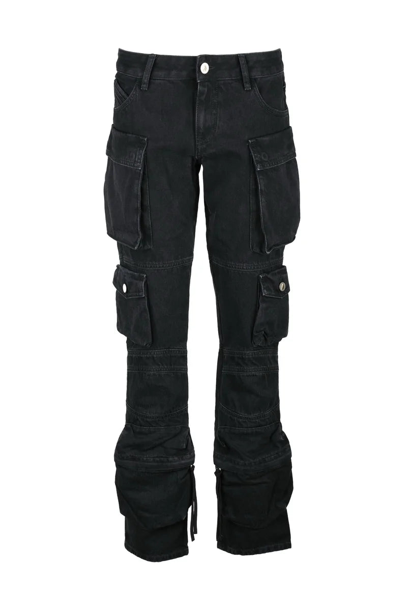 The Attico Jeans Cargo - Nero