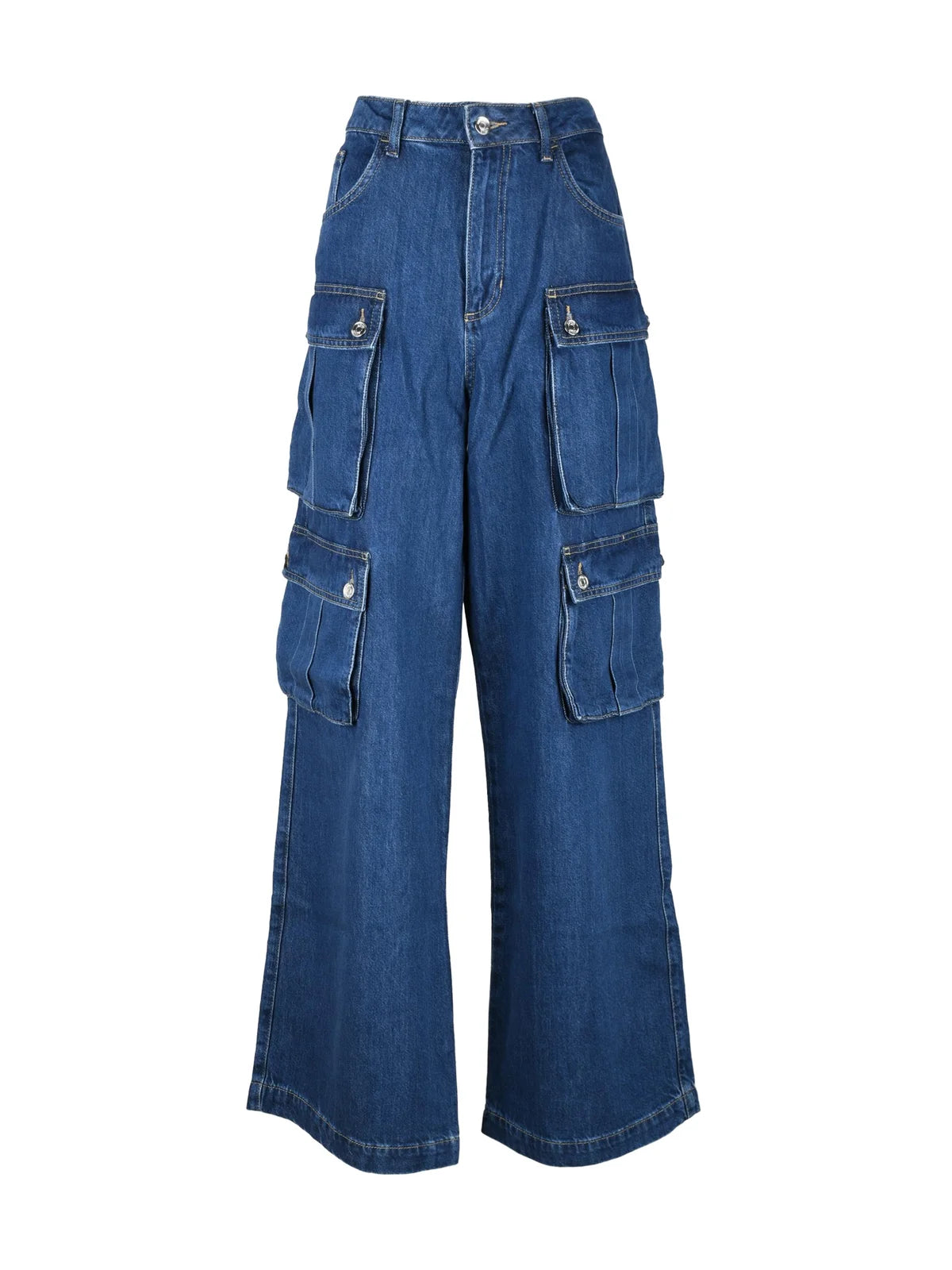 Liu Jo Jeans Cargo Gamba Palazzo - Blu