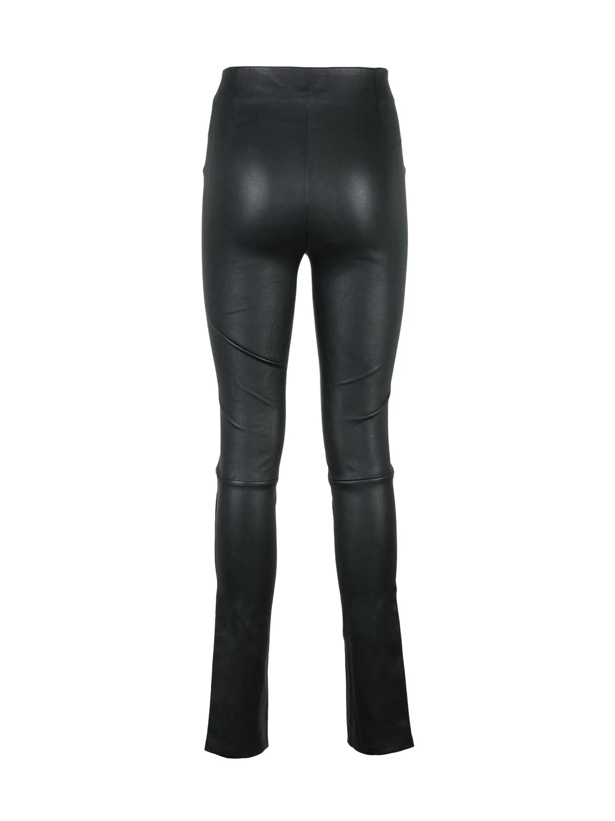 Helmut Lang Pantaloni Pelle Skinny - Nero