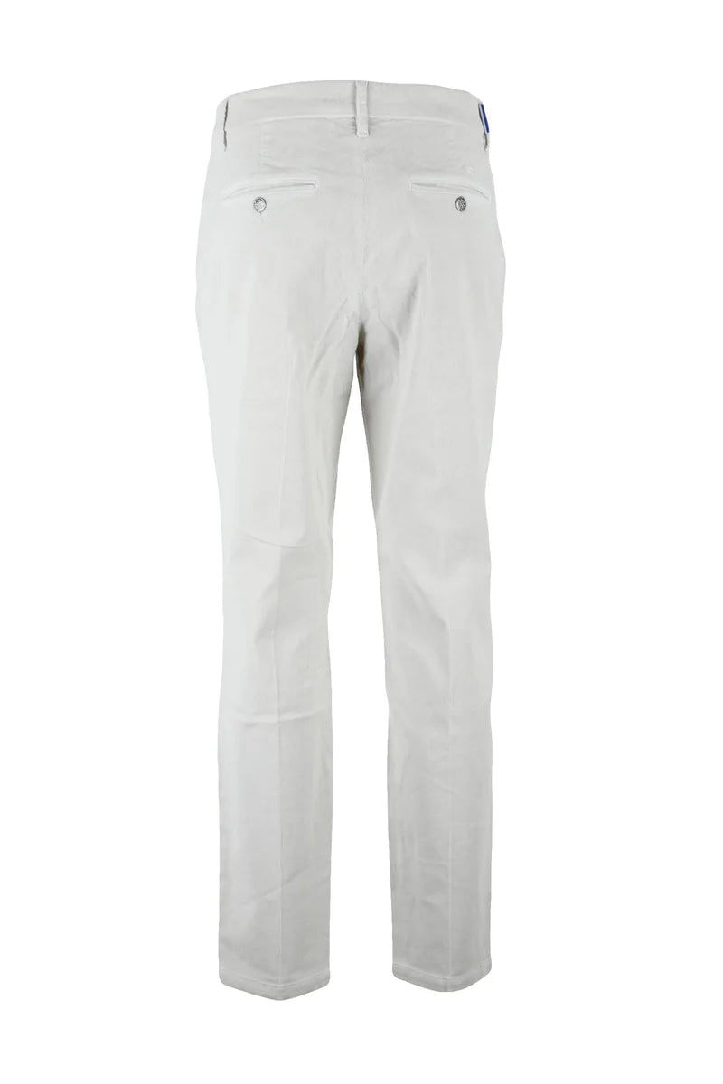 Jacob Cohën Pantalone Marina Velluto Slim - Bianco