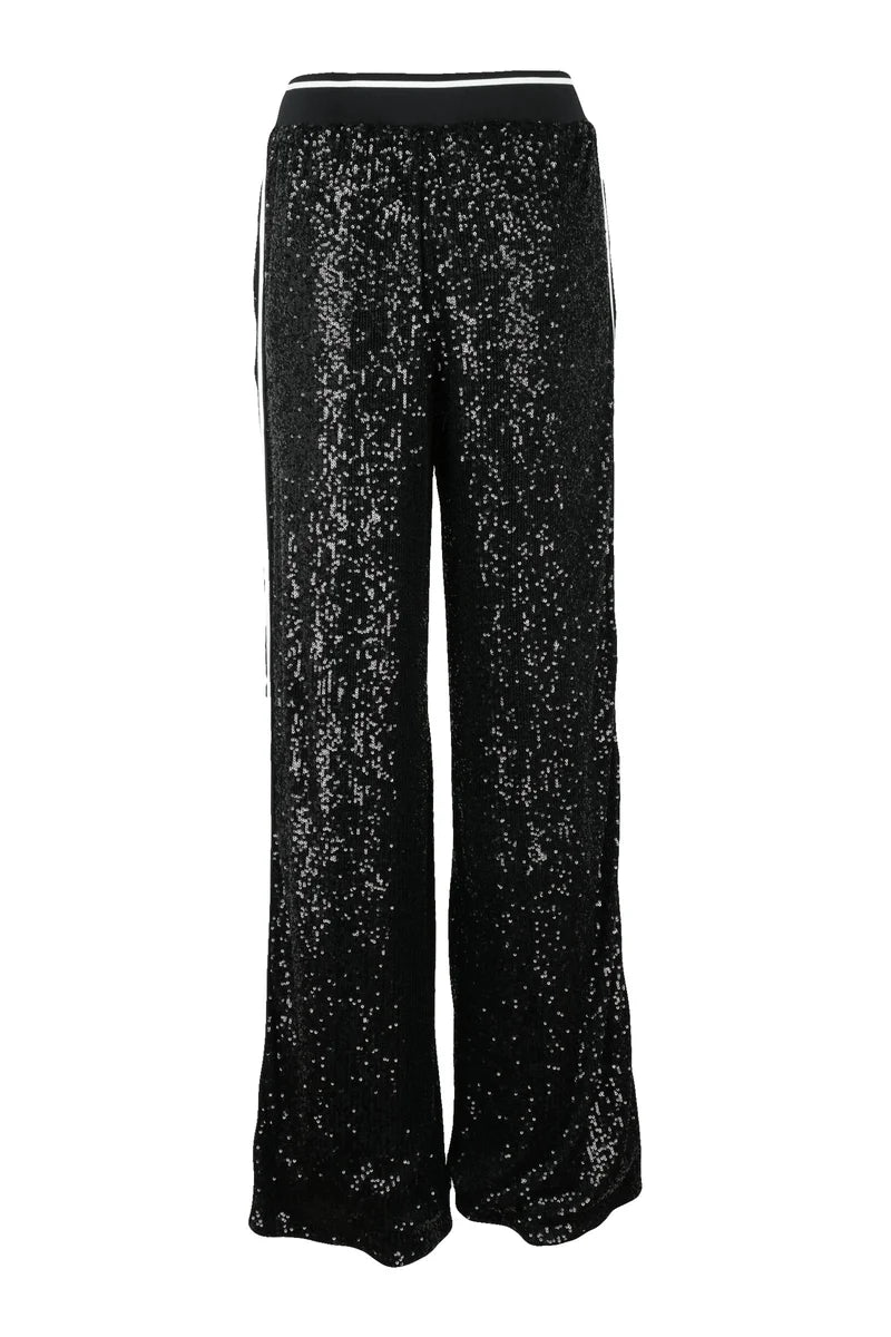 Guess Pantalone Tuta Strass - Nero