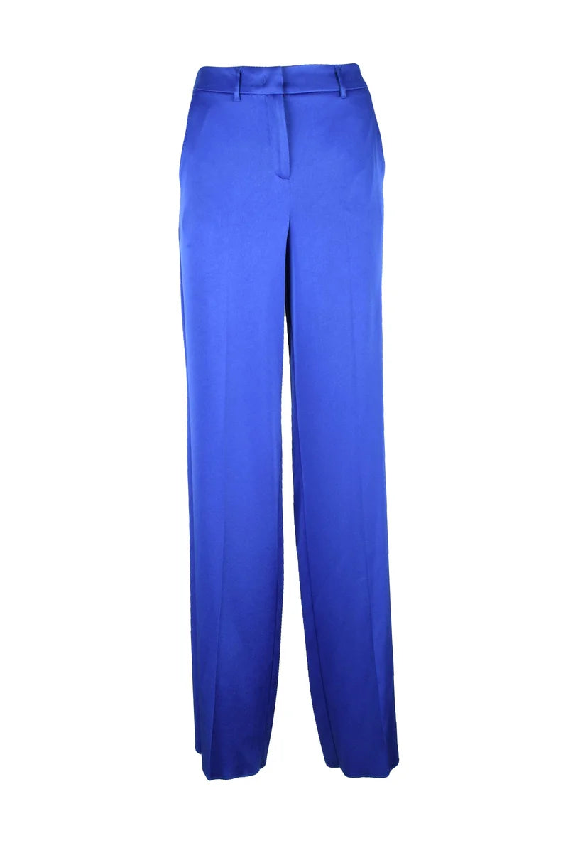 Marella Pantaloni Vetta Satin - Royal Blue