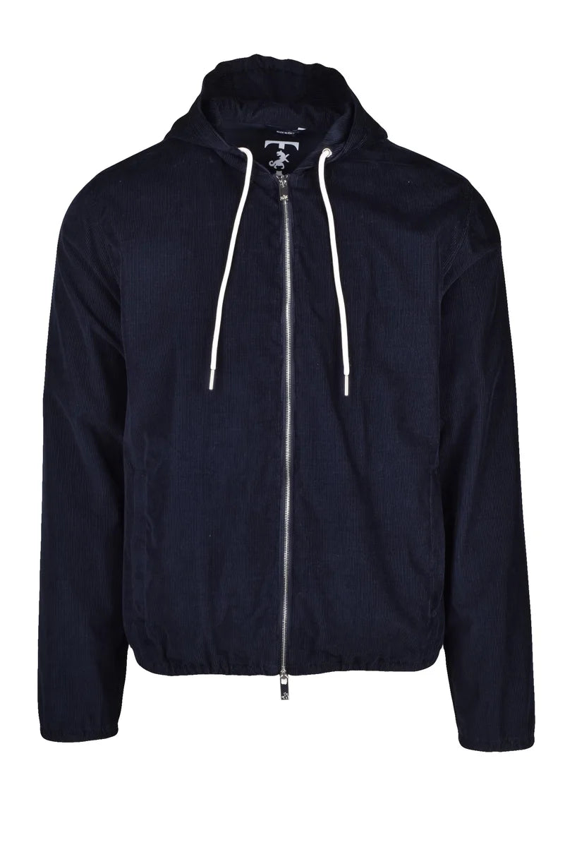 Tombolini Cappotto Velluto Blu