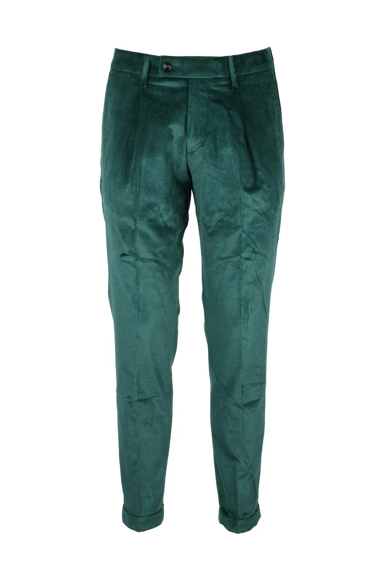 Michael Coal 1+ Pantalone Verde Cotone Modal Stretch