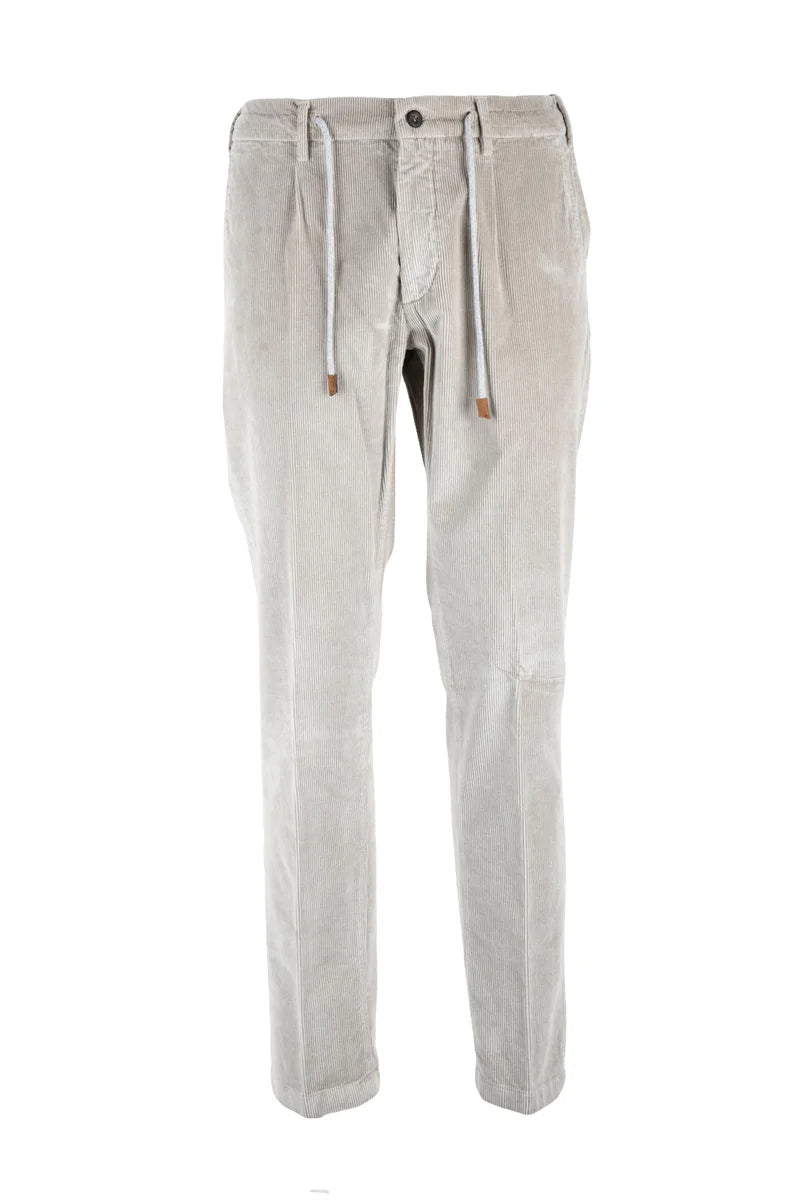 Eleventy Pantaloni Classici Velluto - Beige