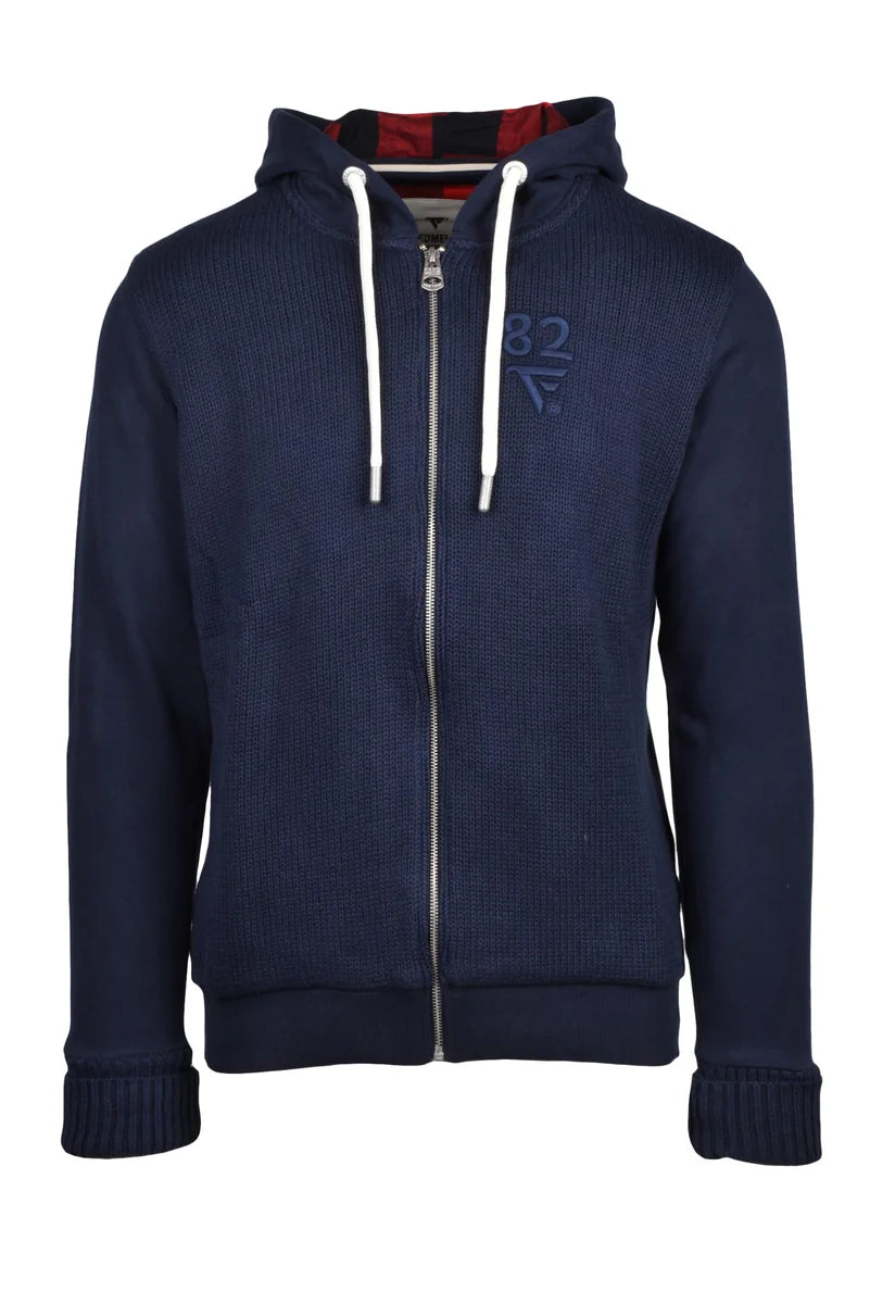 Fred Mello Felpa con Zip - Blu