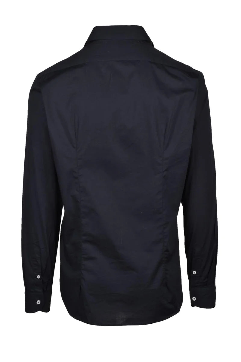 Manuel Ritz Camicia Cotone Stretch - Nero