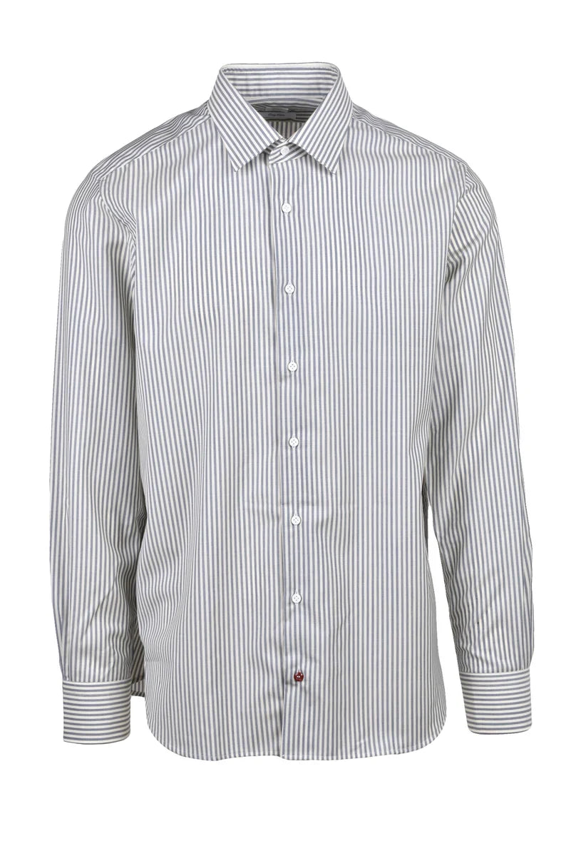 Carrel Camicia Lana - Bianco/Grigio