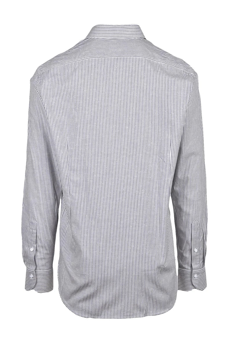 Carrel Camicia in Lana - Bianco/Blu