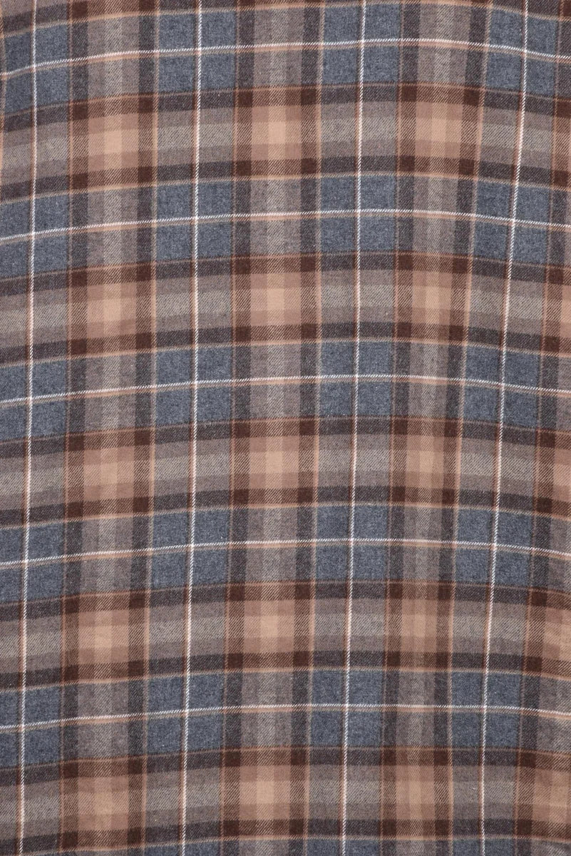 Tintoria Mattei 954 Camicia Cotone - Grigio/Marrone