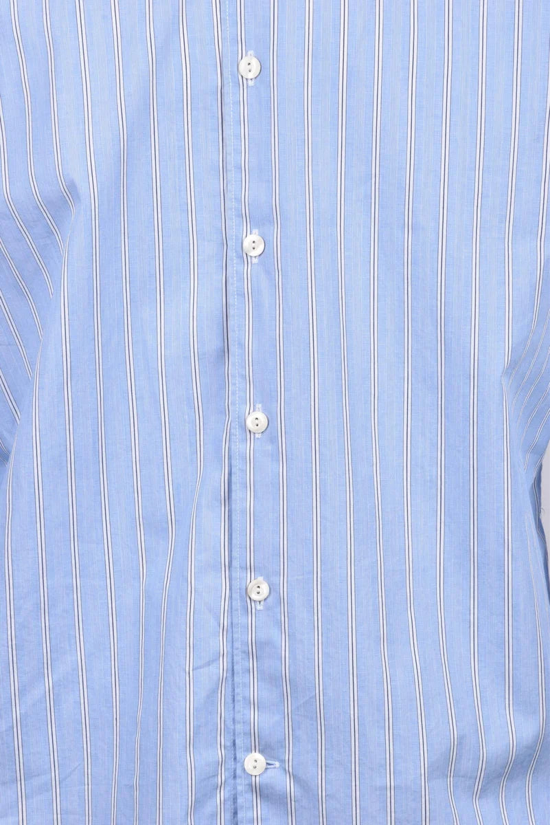 Tintoria Mattei 954 Cotton Shirt - White/Burgundy