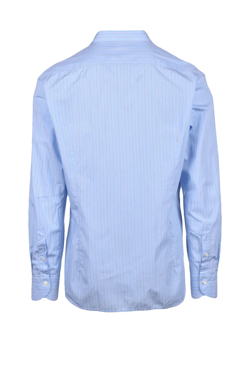 Tintoria Mattei 954 Camicia Cotone - Cipria/Nero
