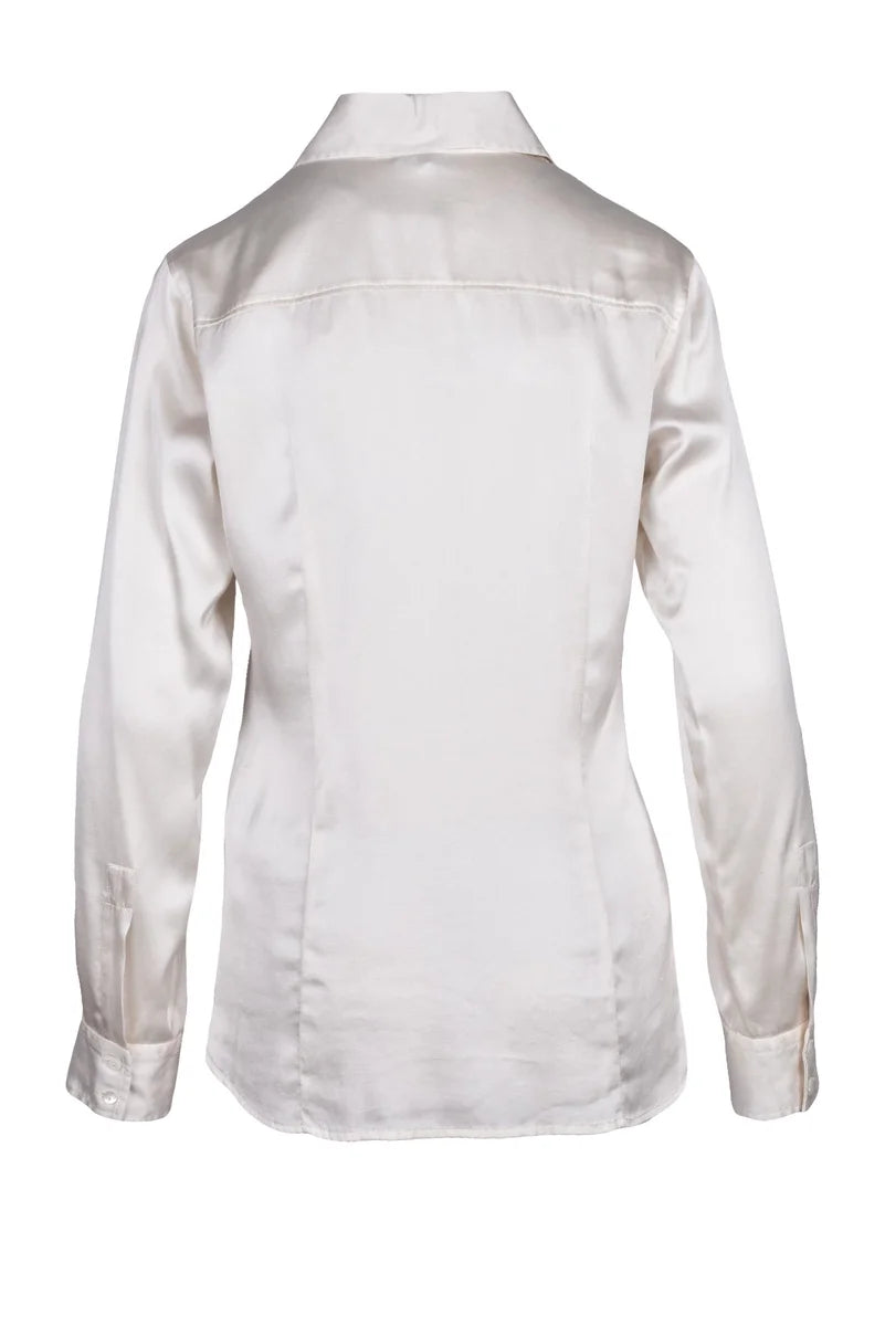 Antonelli Camicia Seta Stretch - Bianco