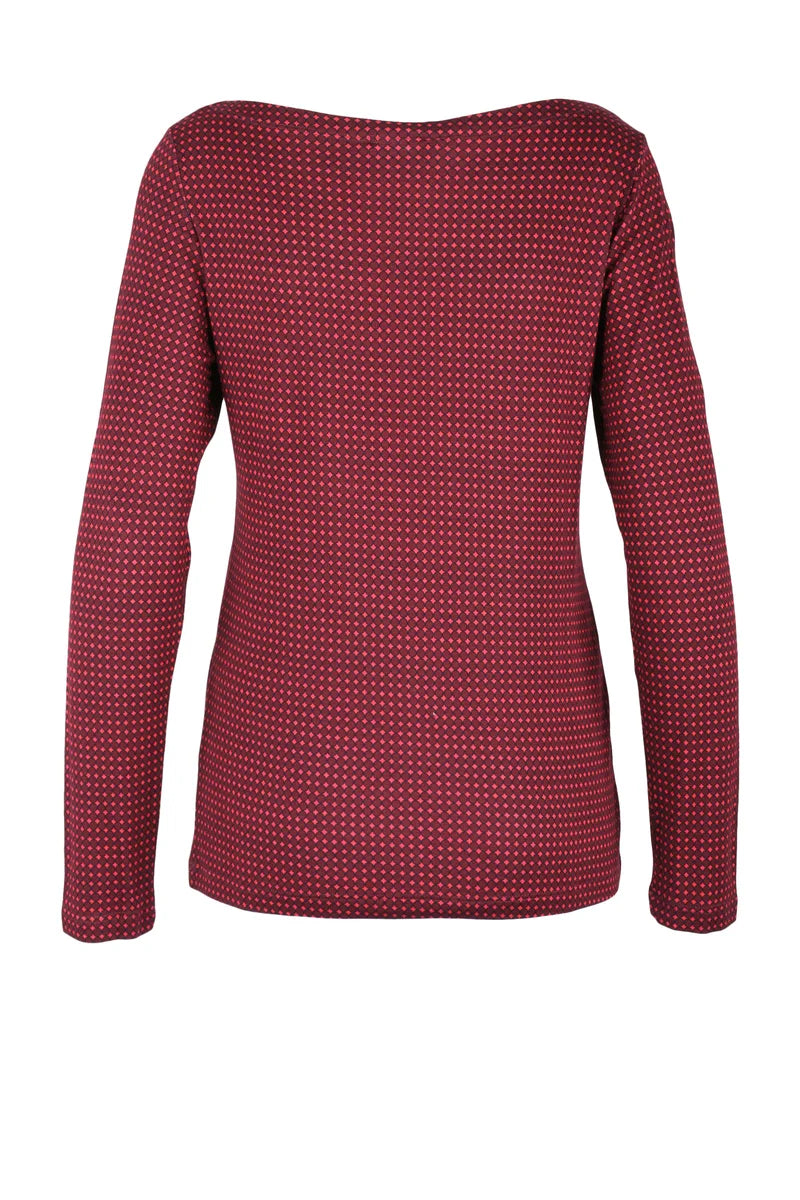 Diana Gallesi Blusa Jersey Stretch - Rosso