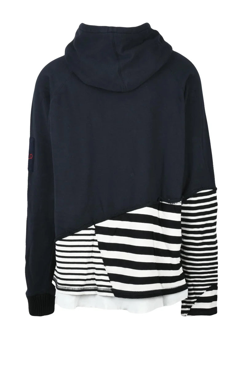 Paul & Shark Felpa Maxi Patchwork - Blu/Bianco