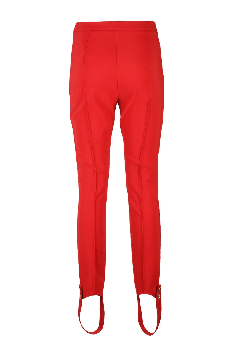 Elisabetta Franchi Leggings Vita Alta - Rosso