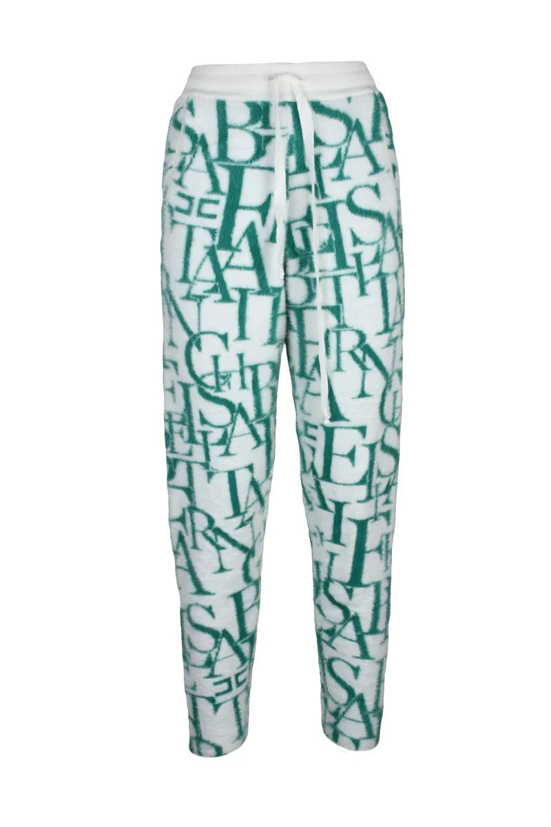 Elisabetta Franchi Tuta Peluche - Bianco/Verde