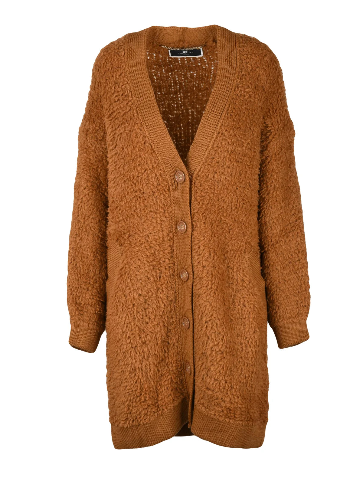 Elisabetta Franchi Cappotto Lana - Marrone