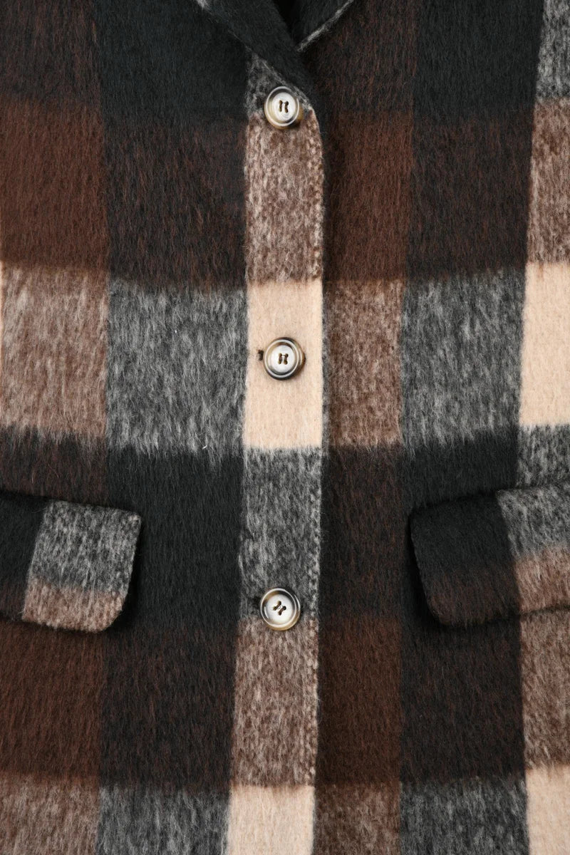 Oliver Horigamy Cappotto Lungo - Marrone/Nero