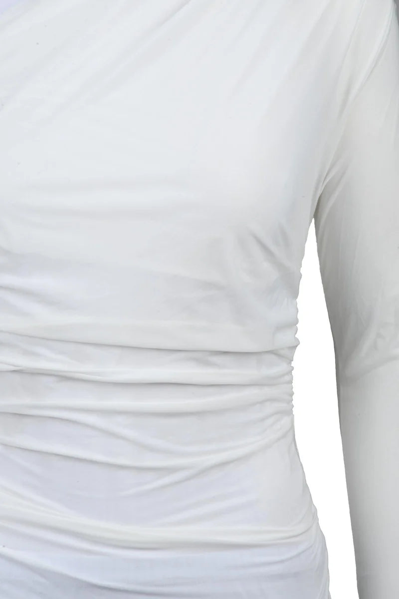 Aniye By Stretch Polyester Top - White