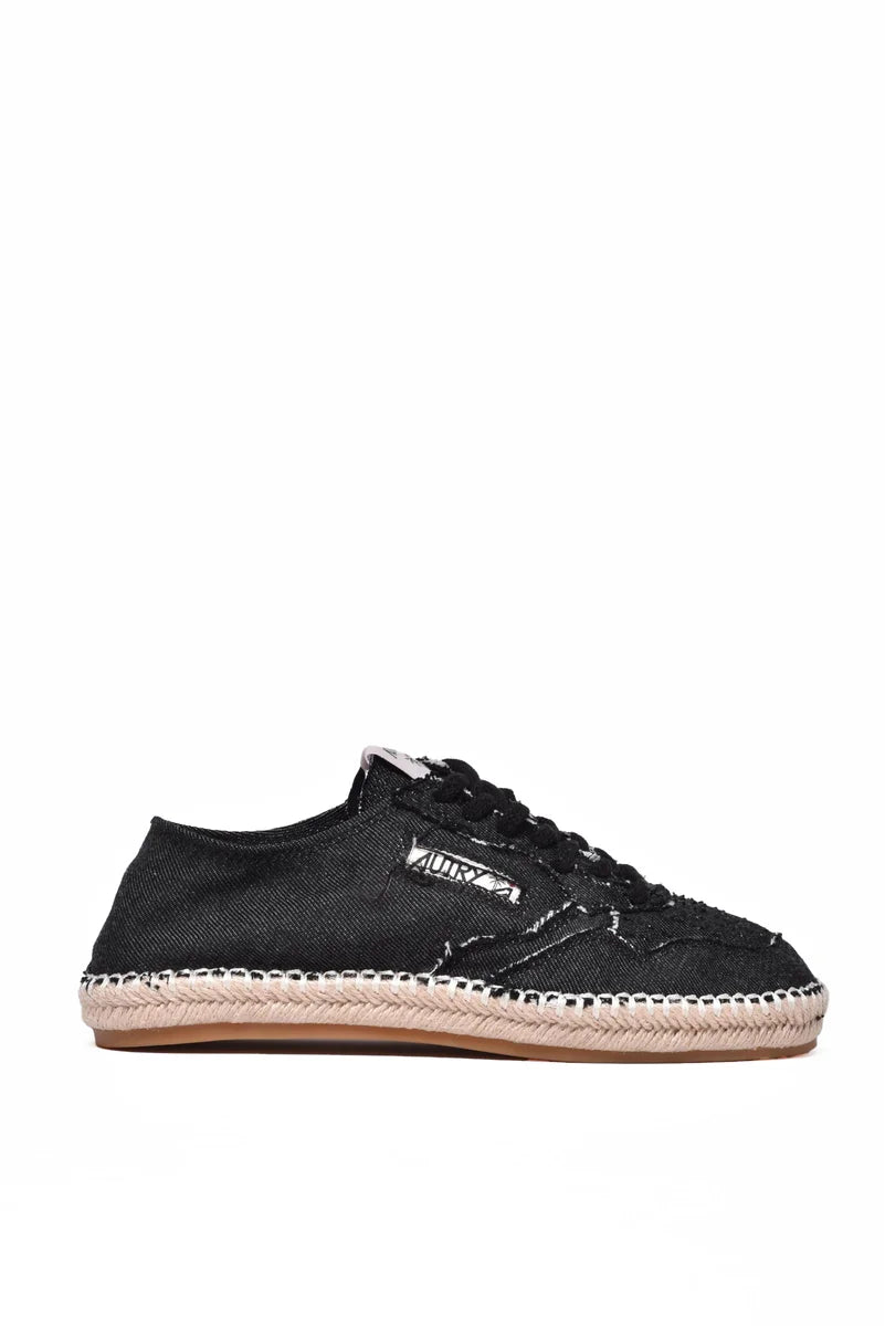 Autry Espadrille Wedge Sneakers - Black