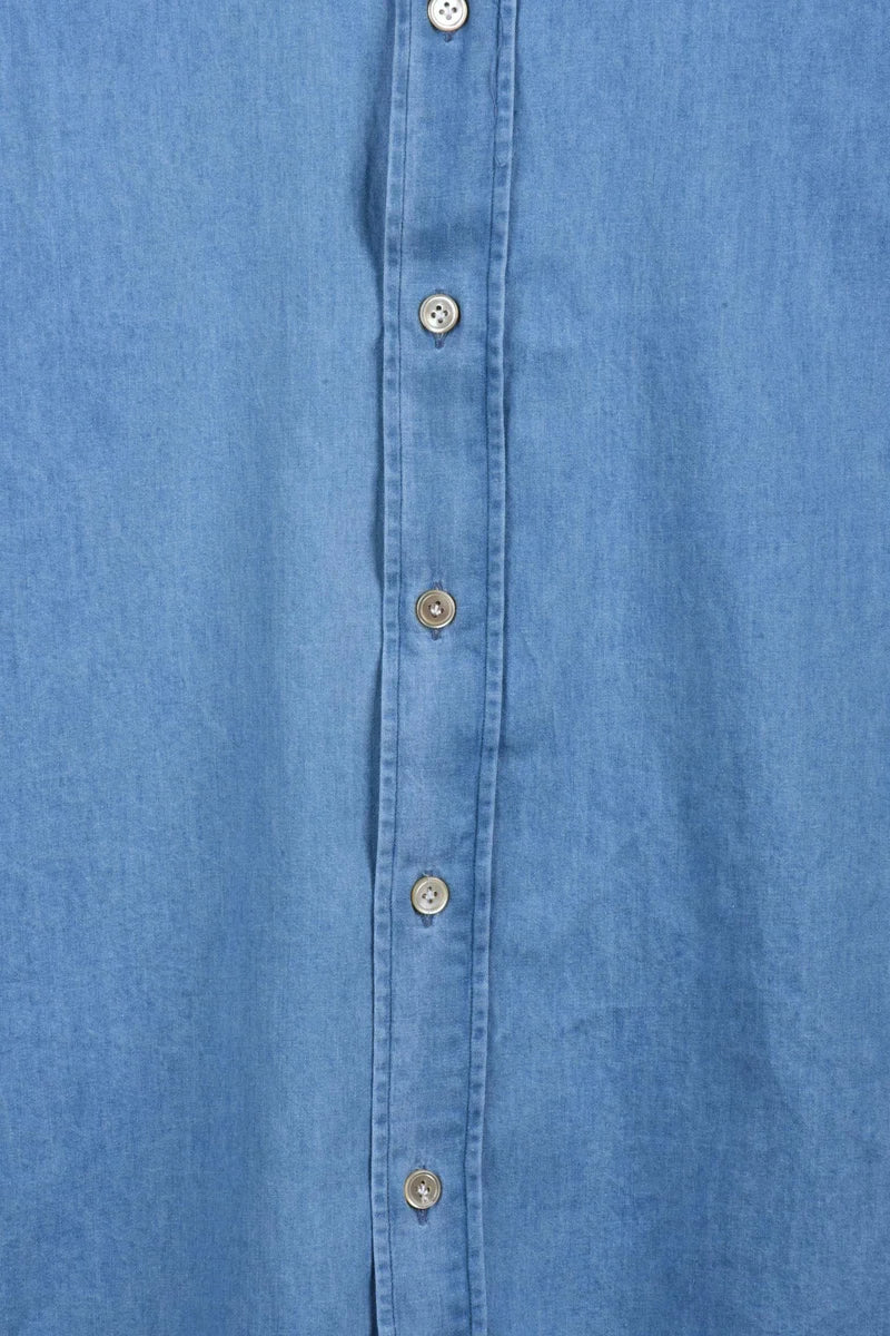 Luigi Borrelli Napoli Camicia Cotone - Celeste