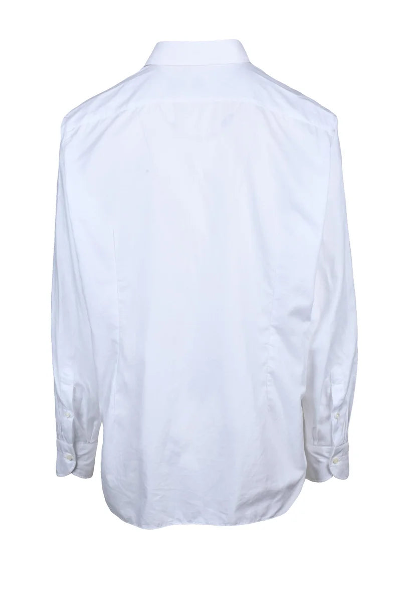 Luigi Borrelli Napoli Camicia Cotone - Bianco