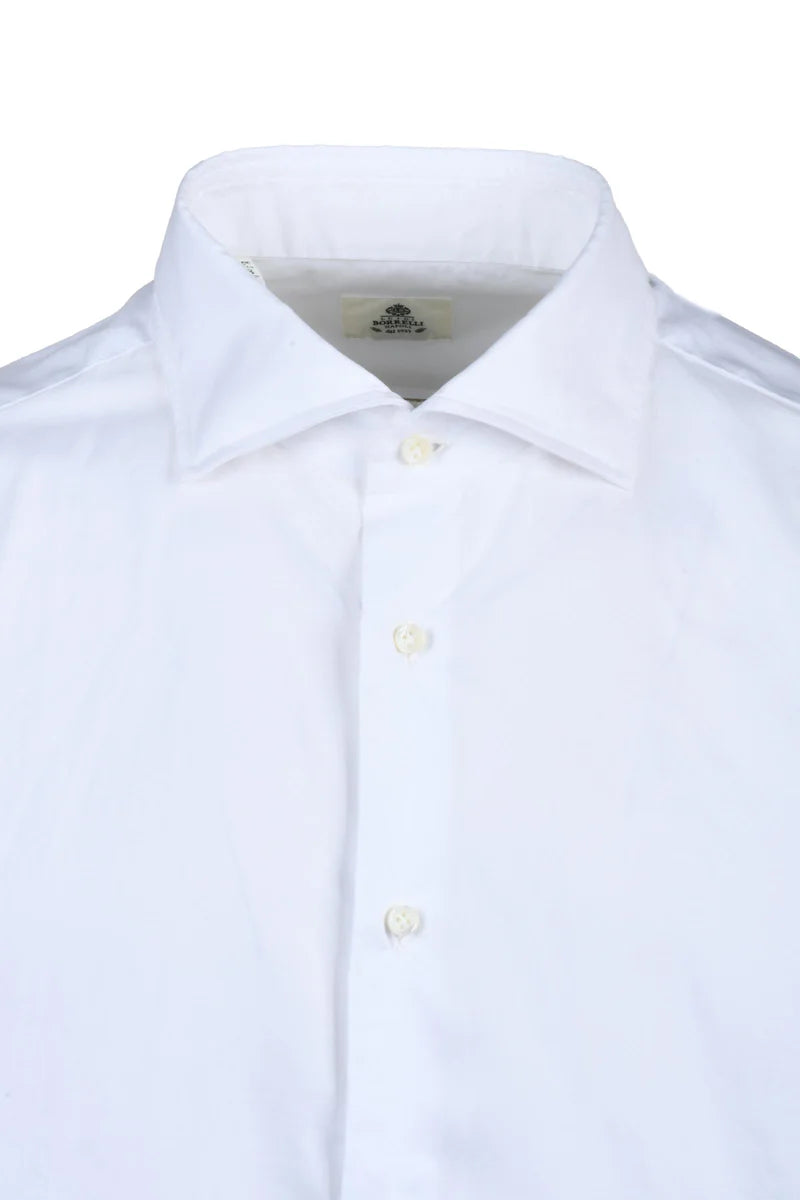 Luigi Borrelli Napoli Camicia Cotone - Bianco