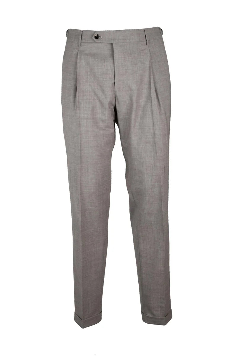 Berwich Virgin Wool/Elastane Trousers - Grey