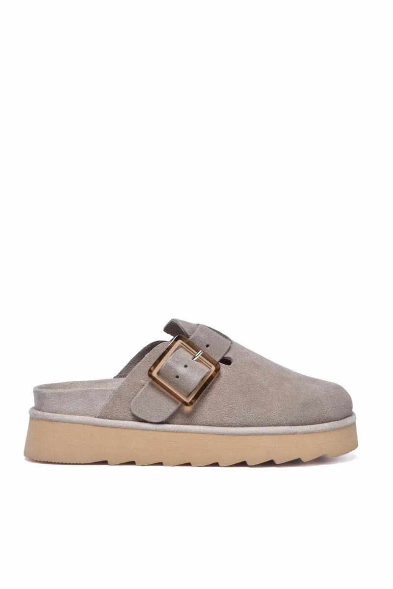 Colors Of California Sandalo Mules Suede - Beige