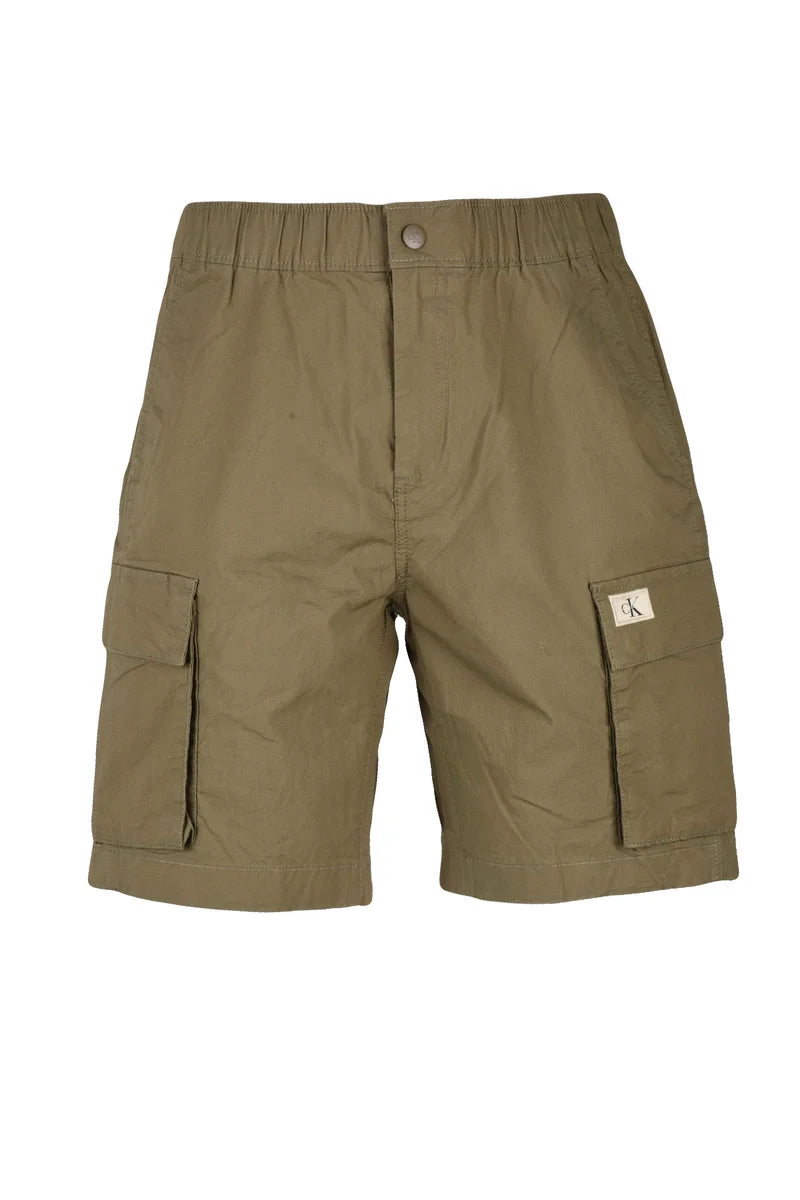 Calvin Klein Jeans Military Green Cargo Bermuda Shorts