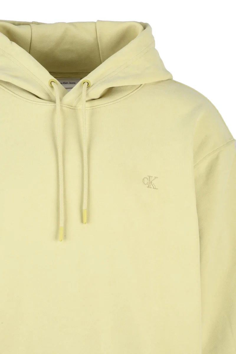 Calvin Klein Jeans Felpa Cappuccio - Acquamarina