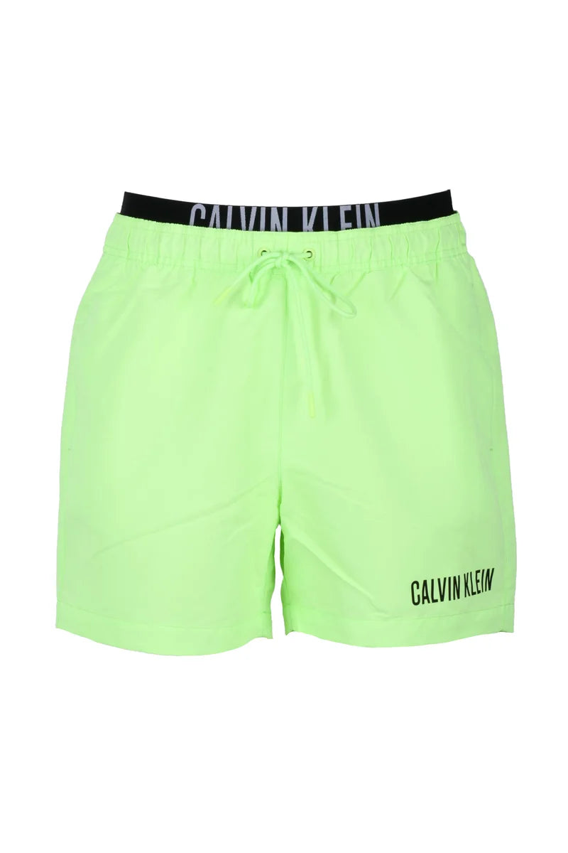 Calvin Klein Polyester Swim Shorts - Green Shock