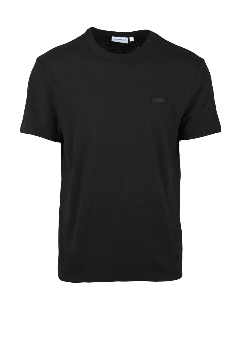 Calvin Klein T-shirt Lino e Cotone - Nero