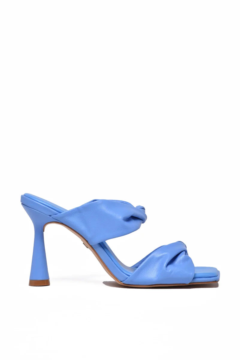 Carrano Sandalo Mules Tacco 9cm - Azzurro